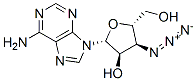 3'-azido-3'-deoxyadenosine Struktur