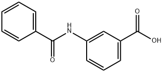 3-ベンゾイルアミノ安息香酸 化学構造式