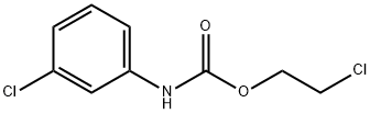 2-氯乙基N-(3-氯苯基)氨基甲酸盐 结构式