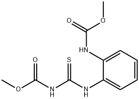 [[[2-[(METHOXYCARBONYL)AMINO]PHENYL]AMINO]THIOXOMETHYL]-CARBAMIC ACID METHYL ESTER 化学構造式