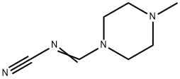 Piperazine, 1-[(cyanoimino)methyl]-4-methyl- (9CI) 化学構造式