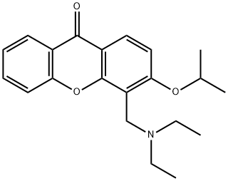 4-(Diethylamino)methyl-3-isopropoxy-9H-xanthen-9-one,58741-67-6,结构式