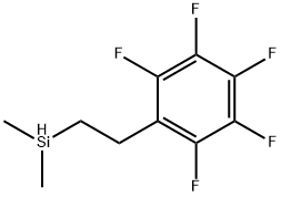 ジメチル[2-(ペンタフルオロフェニル)エチル]シラン 化学構造式