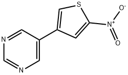5-(5-nitro-thiophen-3-yl)-pyriMidine,58759-04-9,结构式