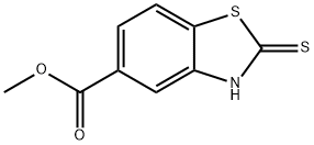 5-Benzothiazolecarboxylicacid,2,3-dihydro-2-thioxo-,methylester(9CI) 化学構造式