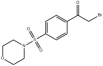 2-BROMO-1-[4-(MORPHOLIN-4-YLSULFONYL)PHENYL]ETHANONE,58760-59-1,结构式