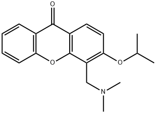 4-(Dimethylamino)methyl-3-isopropoxy-9H-xanthen-9-one Struktur