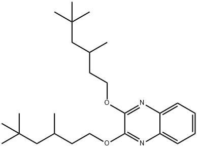 2,3-ビス[(3,5,5-トリメチルヘキシル)オキシ]キノキサリン 化学構造式