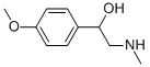 1-(4-METHOXY-PHENYL)-2-METHYLAMINO-ETHANOL Struktur