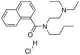 N-butyl-N-[2-(diethylamino)ethyl]naphthalene-1-carboxamide monohydrochloride Structure