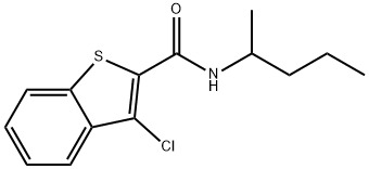 587846-16-0 Benzo[b]thiophene-2-carboxamide, 3-chloro-N-(1-methylbutyl)- (9CI)