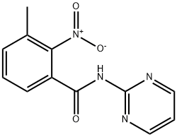 Benzamide, 3-methyl-2-nitro-N-2-pyrimidinyl- (9CI) Struktur