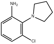 3-氯-2-(吡咯烷-1-基)苯胺, 58785-05-0, 结构式