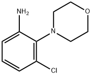(3-クロロ-2-モルホリン-4-イルフェニル)アミン 化学構造式