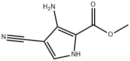 1H-Pyrrole-2-carboxylicacid,3-amino-4-cyano-,methylester(9CI) Structure