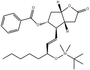2H-Cyclopenta[b]furan-2-one, 5-(benzoyloxy)-4-[(1E,3S)-3-[[(1,1-diMethylethyl)diMethylsilyl]oxy]-1-octe nyl]hexahydro-, (3aR,4R,5R,6aS)-|2H-环戊并[B]呋喃-2-酮,5-(苯甲酰氧基)-4-[(1E,3S)-3-[[(1,1'-二甲基乙基)二甲基硅烷基]氧基]-1-辛烯-1-基]六氢-,(3AR,4R,5R,6AS)-(...)