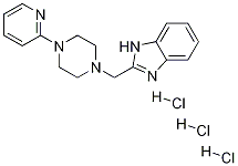 2-[[4-(2-Pyridinyl)-1-piperazinyl]Methyl]-1H-benziMidazole trihydrochloride Structure