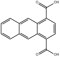 アントラセン1,4-ジカルボン酸 化学構造式
