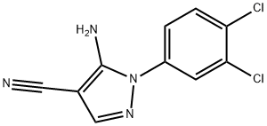 5-氨基-1-(3,4-二氯苯基)-1H-吡唑-4-甲腈,58791-78-9,结构式