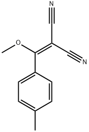 METHOXY(4-METHYLPHENYL)METHYLENE]PROPANEDINITRILE 化学構造式
