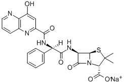 apalcillin sodium Struktur