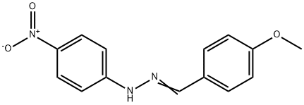 p-Anisaldehyde, (p-nitrophenyl)hydrazone 结构式
