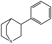 3-フェニル-1-アザビシクロ[2.2.2]オクタン 化学構造式
