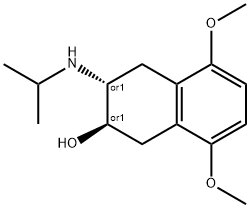 2-isopropylamino-3-hydroxy-5,8-dimethoxy-1,2,3,4-tetrahydronaphthalene,58851-65-3,结构式