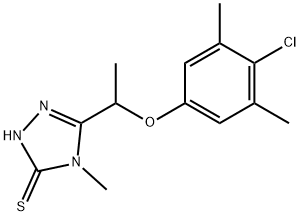 588674-42-4 5-[1-(4-クロロ-3,5-ジメチルフェノキシ)エチル]-4-メチル-4H-1,2,4-トリアゾール-3-チオール