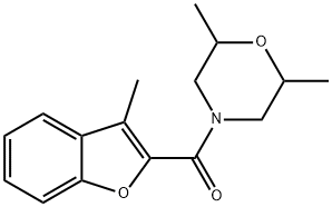 Morpholine, 2,6-dimethyl-4-[(3-methyl-2-benzofuranyl)carbonyl]- (9CI)|