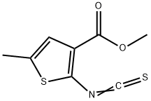 3-Thiophenecarboxylicacid,2-isothiocyanato-5-methyl-,methylester(9CI) Struktur