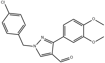 1-(4-CHLOROBENZYL)-3-(3,4-DIMETHOXYPHENYL)-1H-PYRAZOLE-4-CARBALDEHYDE price.