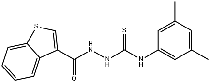 588677-46-7 Benzo[b]thiophene-3-carboxylic acid, 2-[[(3,5-dimethylphenyl)amino]thioxomethyl]hydrazide (9CI)