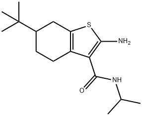 2-AMINO-6-TERT-BUTYL-N-ISOPROPYL-4,5,6,7-TETRAHYDRO-1-BENZOTHIOPHENE-3-CARBOXAMIDE|