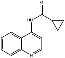 Cyclopropanecarboxamide, N-4-quinolinyl- (9CI) Struktur