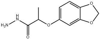 2-(1,3-苯并二唑-5-氧基)丙酰肼 结构式