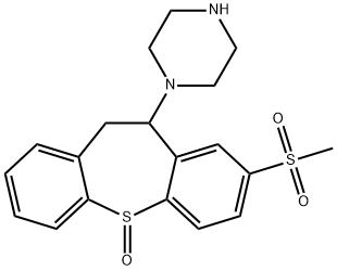 10-Piperazino-8-(methylsulfonyl)-10,11-dihydrodibenzo[b,f]thiepin 5-oxide|