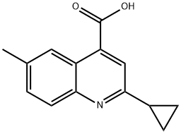 588681-43-0 2-シクロプロピル-6-メチルキノリン-4-カルボン酸