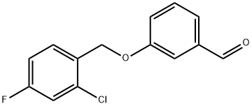 3-[(2-CHLORO-4-FLUOROBENZYL)OXY]BENZALDEHYDE Struktur