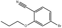4-Bromo-2-propoxybenzonitrile, 588682-07-9, 结构式