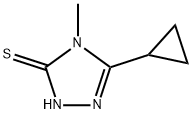 5-CYCLOPROPYL-4-METHYL-4H-1,2,4-TRIAZOLE-3-THIOL Struktur