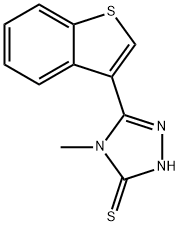 3H-1,2,4-Triazole-3-thione,5-benzo[b]thien-3-yl-2,4-dihydro-4-methyl-(9CI) Struktur