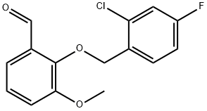 2-[(2-CHLORO-4-FLUOROBENZYL)OXY]-3-METHOXYBENZALDEHYDE
