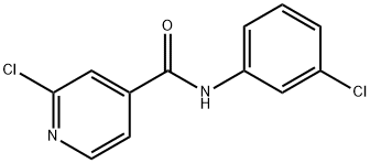 2-chloro-N-(3-chlorophenyl)pyridine-4-carboxamide Structure