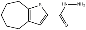 4H-Cyclohepta[b]thiophene-2-carboxylicacid,5,6,7,8-tetrahydro-,hydrazide(9CI) Structure