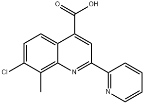 588696-82-6 7-クロロ-8-メチル-2-ピリジン-2-イルキノリン-4-カルボン酸