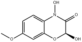 2H-1,4-Benzoxazin-3(4H)-one, 2,4-dihydroxy-7-methoxy-, (2S)- (9CI) Struktur