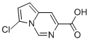 7-chloroH-pyrrolo[1,2-f]pyrimidine-3-carboxylic acid Struktur