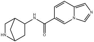 Imidazo[1,5-a]pyridine-6-carboxamide, N-2-azabicyclo[2.2.1]hept-5-yl- (9CI) 化学構造式