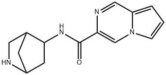 Pyrrolo[1,2-a]pyrazine-3-carboxamide, N-2-azabicyclo[2.2.1]hept-5-yl- (9CI) 化学構造式